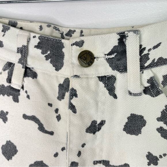 Guess | Vintage Cow Print Jeans Denim Black & White 1980s - Picture 7 of 11